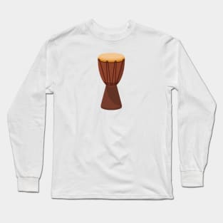 African Djembe Hand Drum Long Sleeve T-Shirt